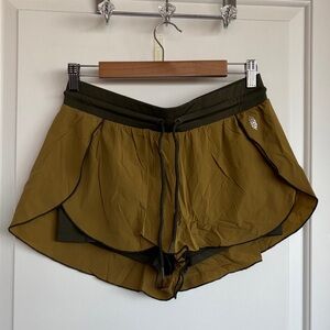 FP Movement by Free People Mustard and Olive Athletic Shorts